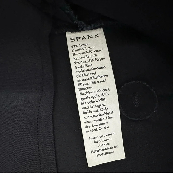 SPANX 20365Q Polished Ankle Slim in Classic Navy Pull-on Shaping Crop Pant Large - Picture 3 of 7